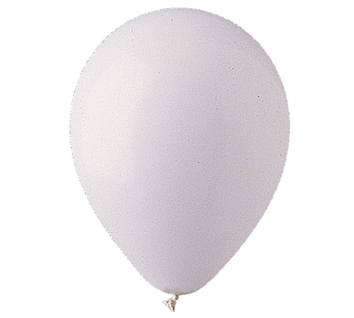 White Helium Latex Balloon